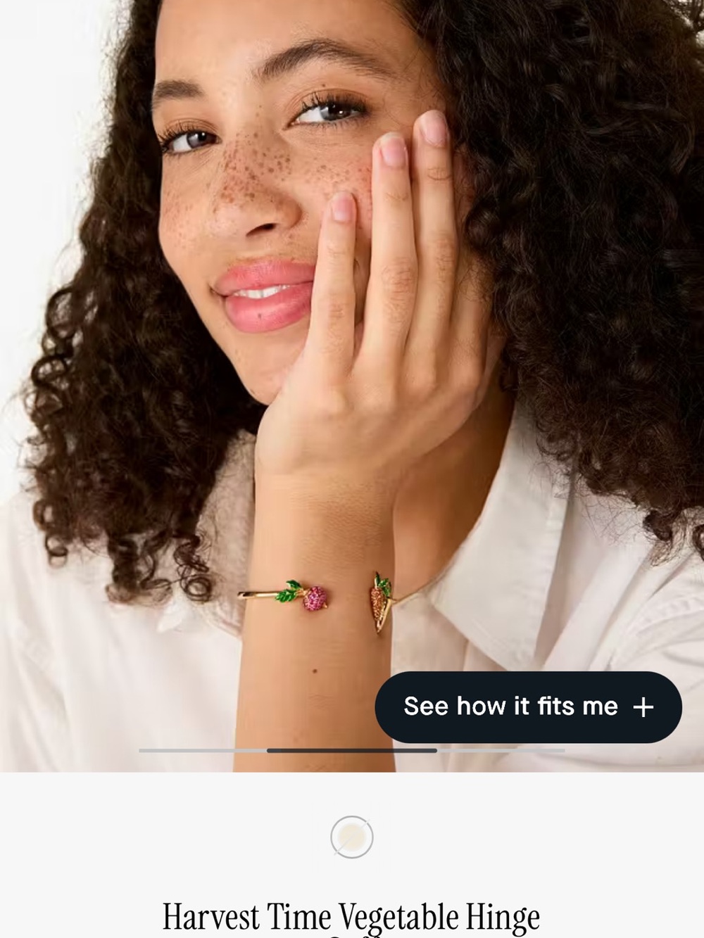 Kate Spade Harvest Time vegetable hinge cuff 🥕🫜 - Picture 2 of 5